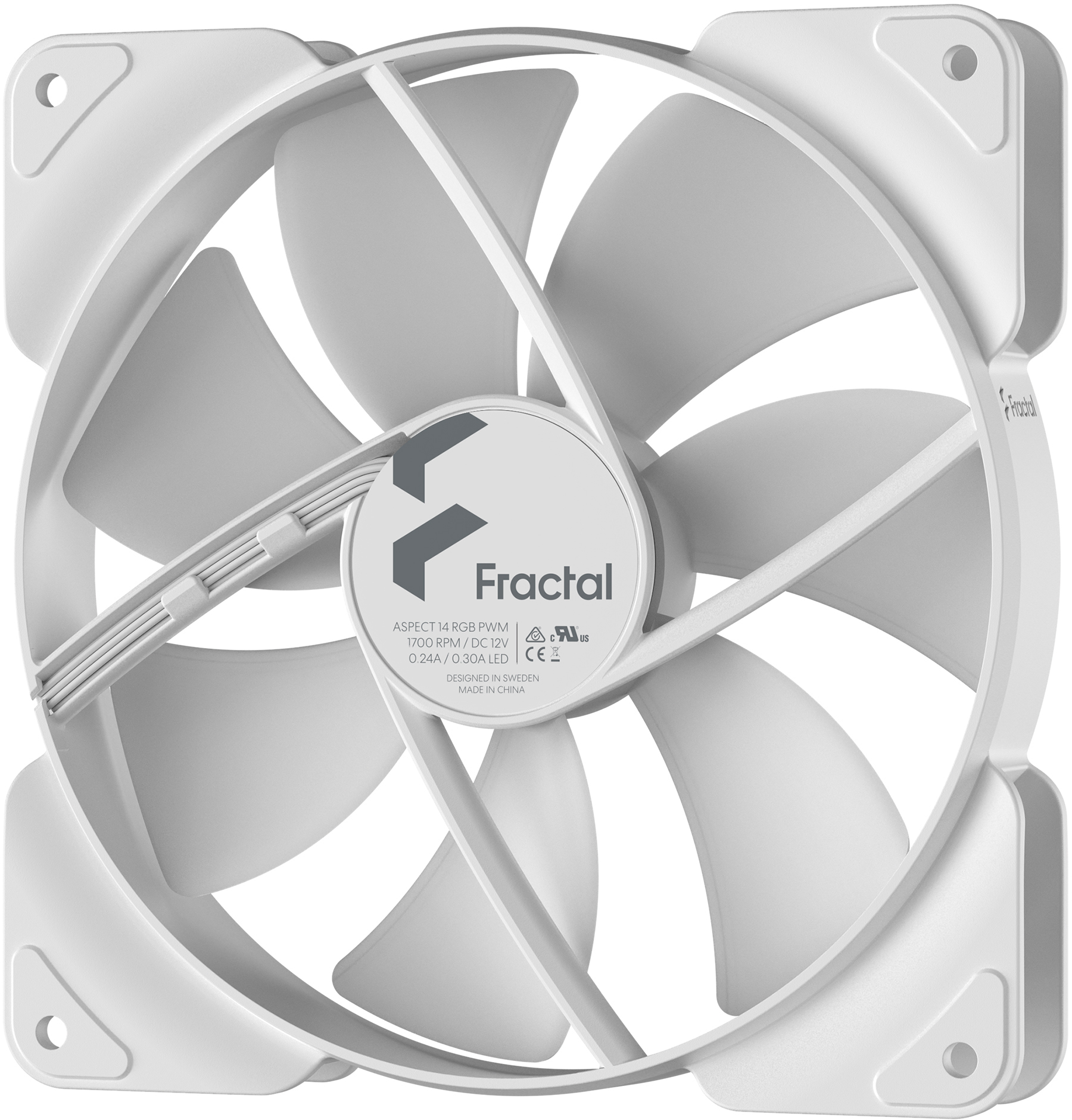 Fractal Design - Ventilador Fractal Design Aspect 14 140mm PWM RGB Blanco