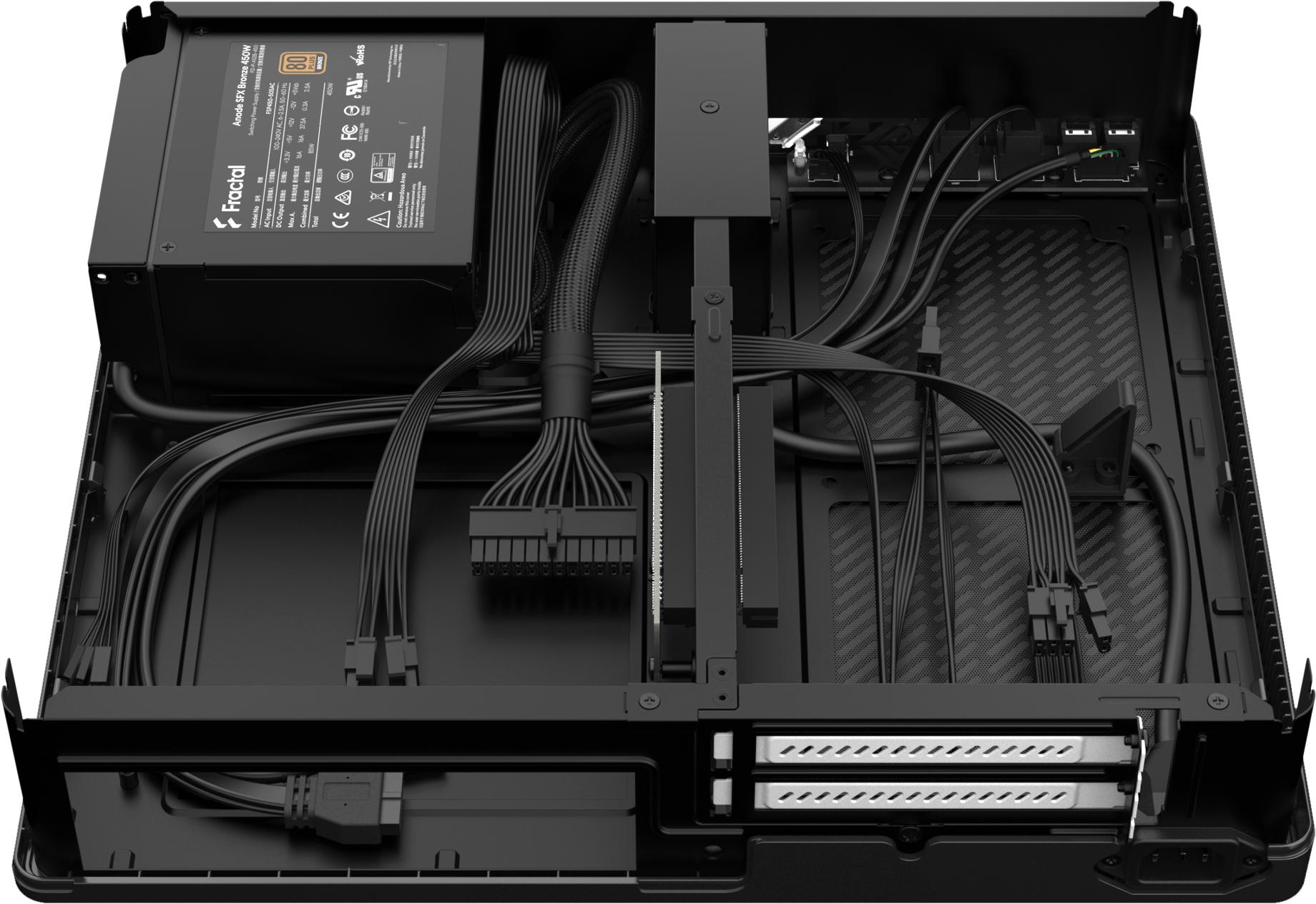 Fractal Design - Torre Mini-ITX Fractal Design Node 202 black + Anode SFX 450 c/PSU