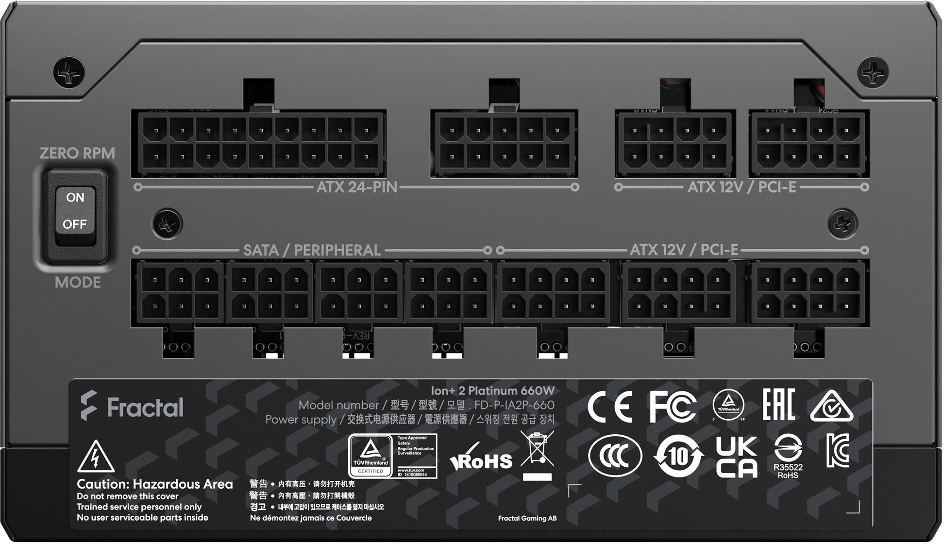Fractal Design - Fuente Alimentación Fractal Design Ion+ 2 660W 80+ Platinum Full Modular