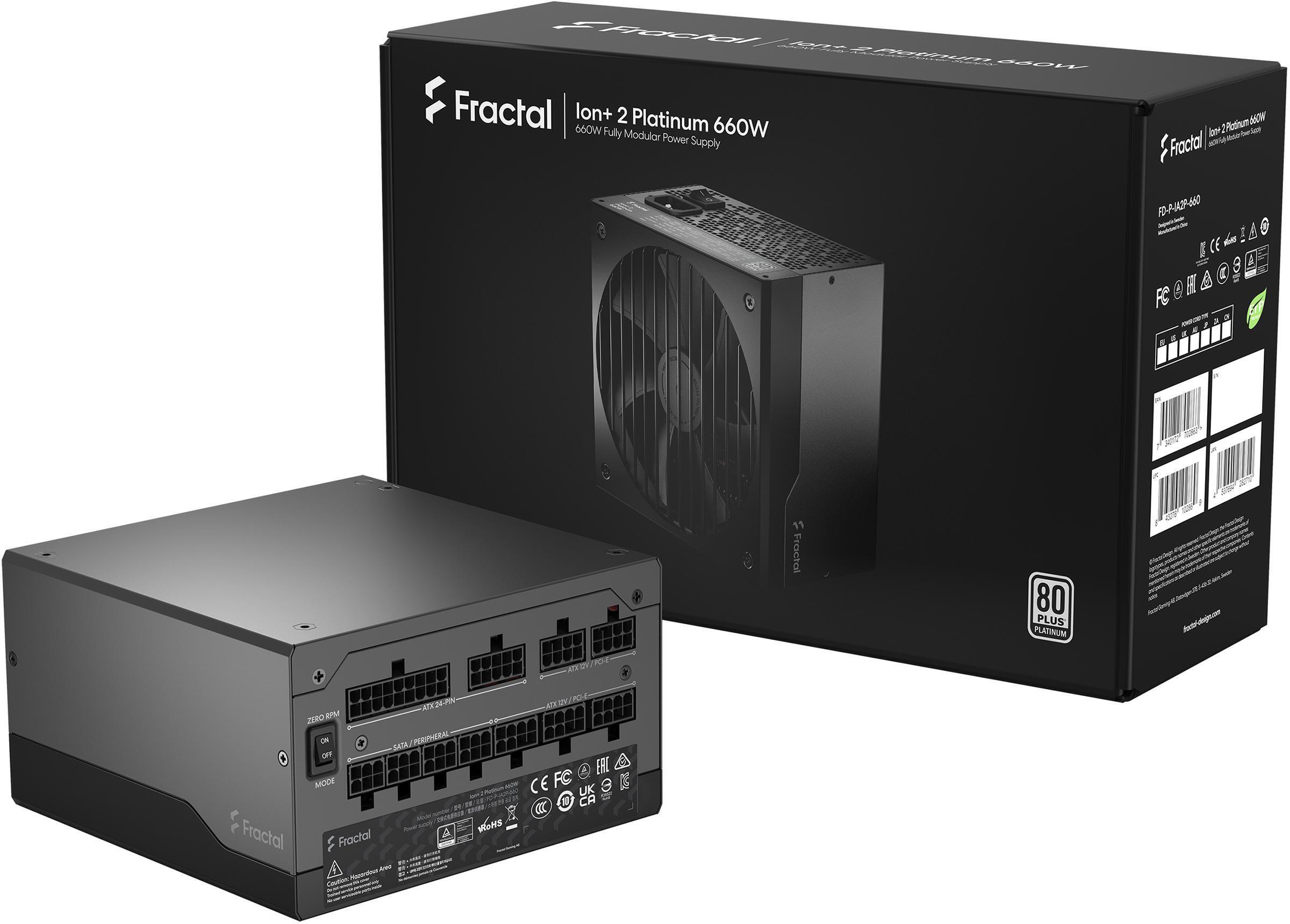 Fractal Design - Fuente Alimentación Fractal Design Ion+ 2 660W 80+ Platinum Full Modular