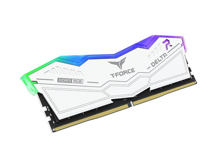 Team Group - Team Group Kit 32GB (2 x 16GB) DDR5 5200MHz Delta RGB Blanco CL40