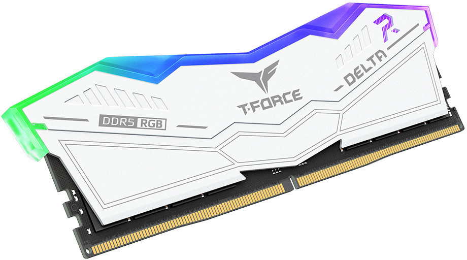 Team Group - Team Group Kit 32GB (2 x 16GB) DDR5 6400MHz Delta RGB Blanco CL32