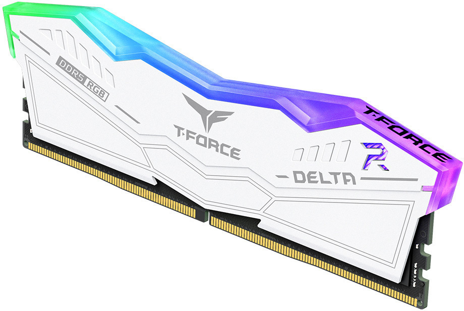 Team Group - Team Group Kit 32GB (2 x 16GB) DDR5 6400MHz Delta RGB Blanco CL32