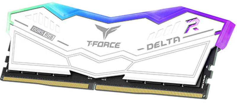 Team Group - Team Group Kit 32GB (2 x 16GB) DDR5 6400MHz Delta RGB Blanco CL40