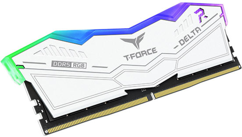 Team Group - Team Group Kit 32GB (2 x 16GB) DDR5 6400MHz Delta RGB Blanco CL40