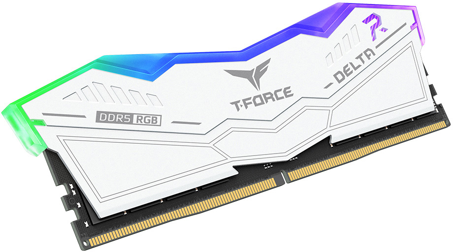 Team Group - Team Group Kit 32GB (2 x 16GB) DDR5 7200MHz Delta RGB Blanco CL34