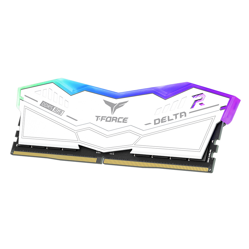 Team Group - Team Group Kit 48GB (2 x 24GB) DDR5 6400MHz Delta RGB Blanco CL32