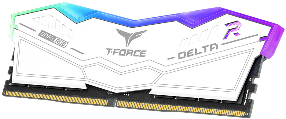 Team Group - Team Group Kit 64GB (2 x 32GB) DDR5 6000MHz Delta RGB Blanco CL30