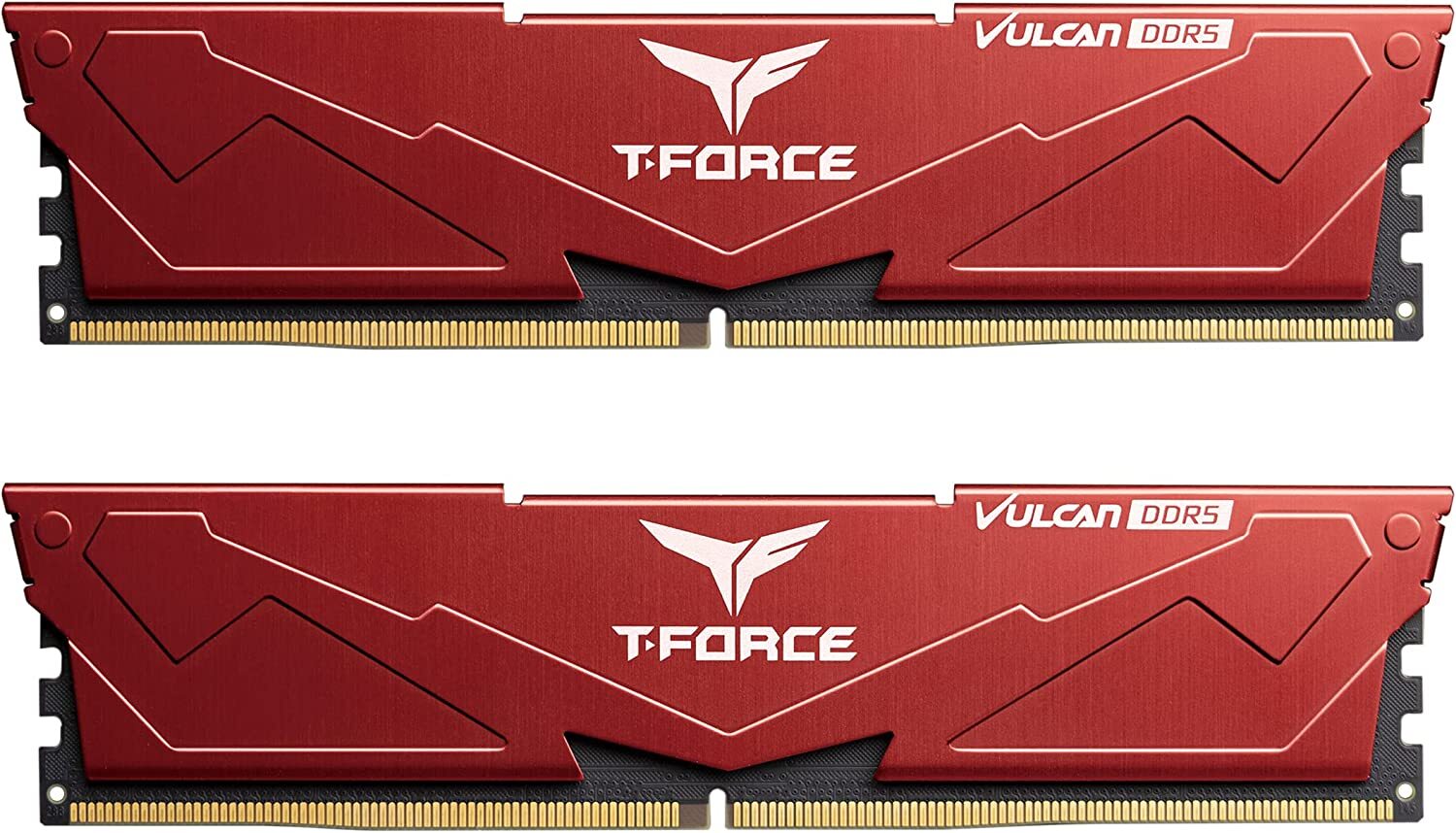 Team Group - Team Group Kit 64GB (2 x 32GB) DDR5 5200MHz Vulcan Red CL40