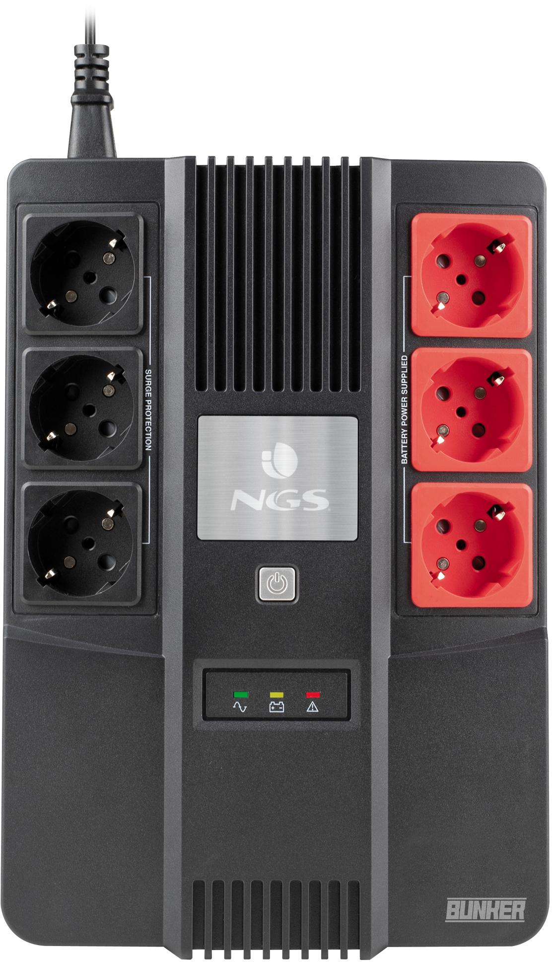 NGS - UPS NGS Off-line Fortress Bunker 600VA 360W 6 Tomas de Protección