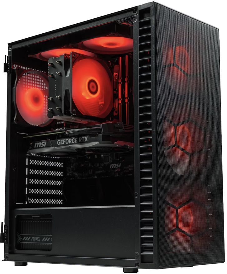 King Mod Systems - Ordenador King Mod Gamer-PC Powered by MSI - Mach 3 Ryzen 7 5700X3D 32GB DDR4 1TB RTX 4070 SUPER WiFi W11