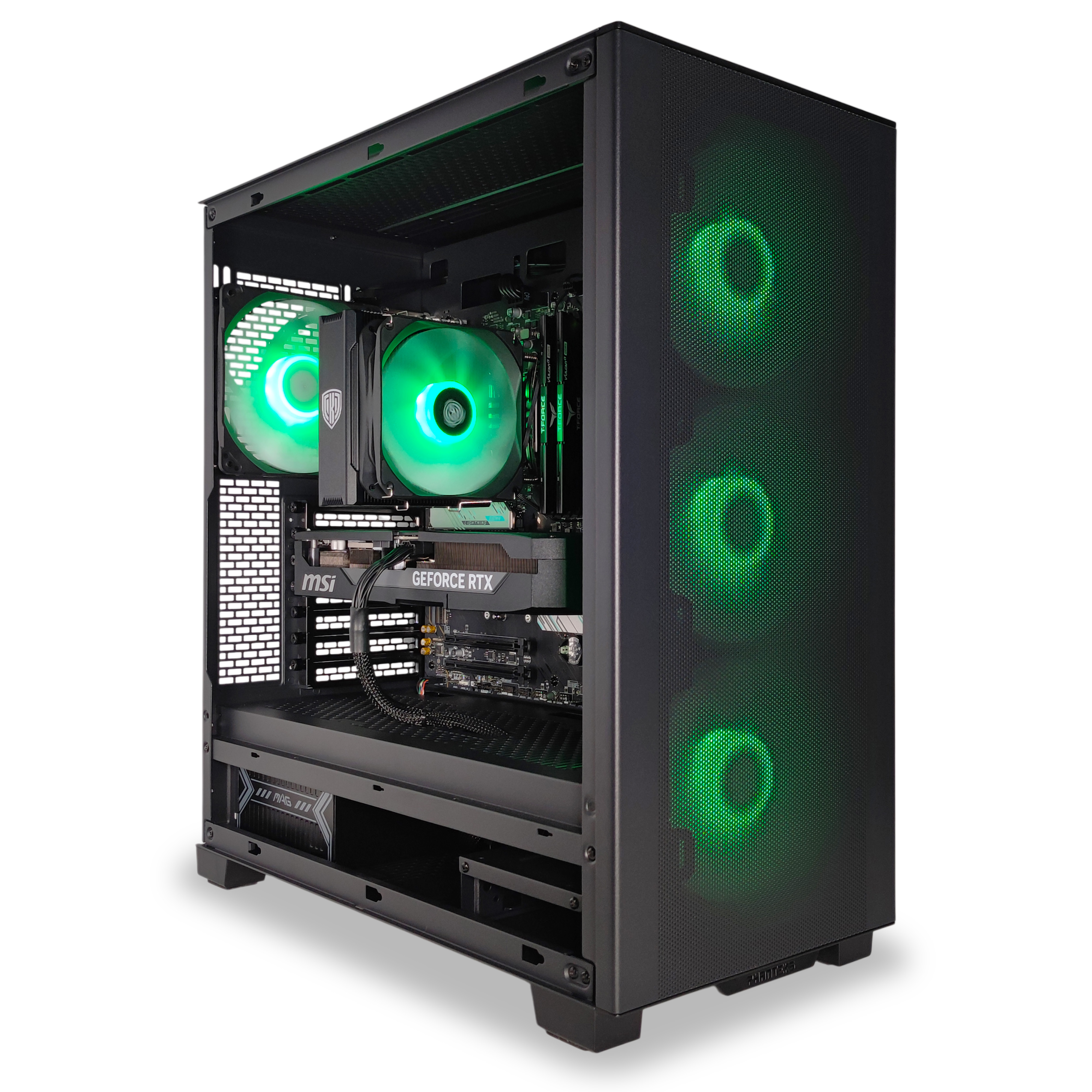 King Mod Systems - Ordenador King Mod Gamer-PC Mach 5G Ryzen 5 7600X3D 32GB DDR5 2TB RTX 5070 Ti WiFi W11