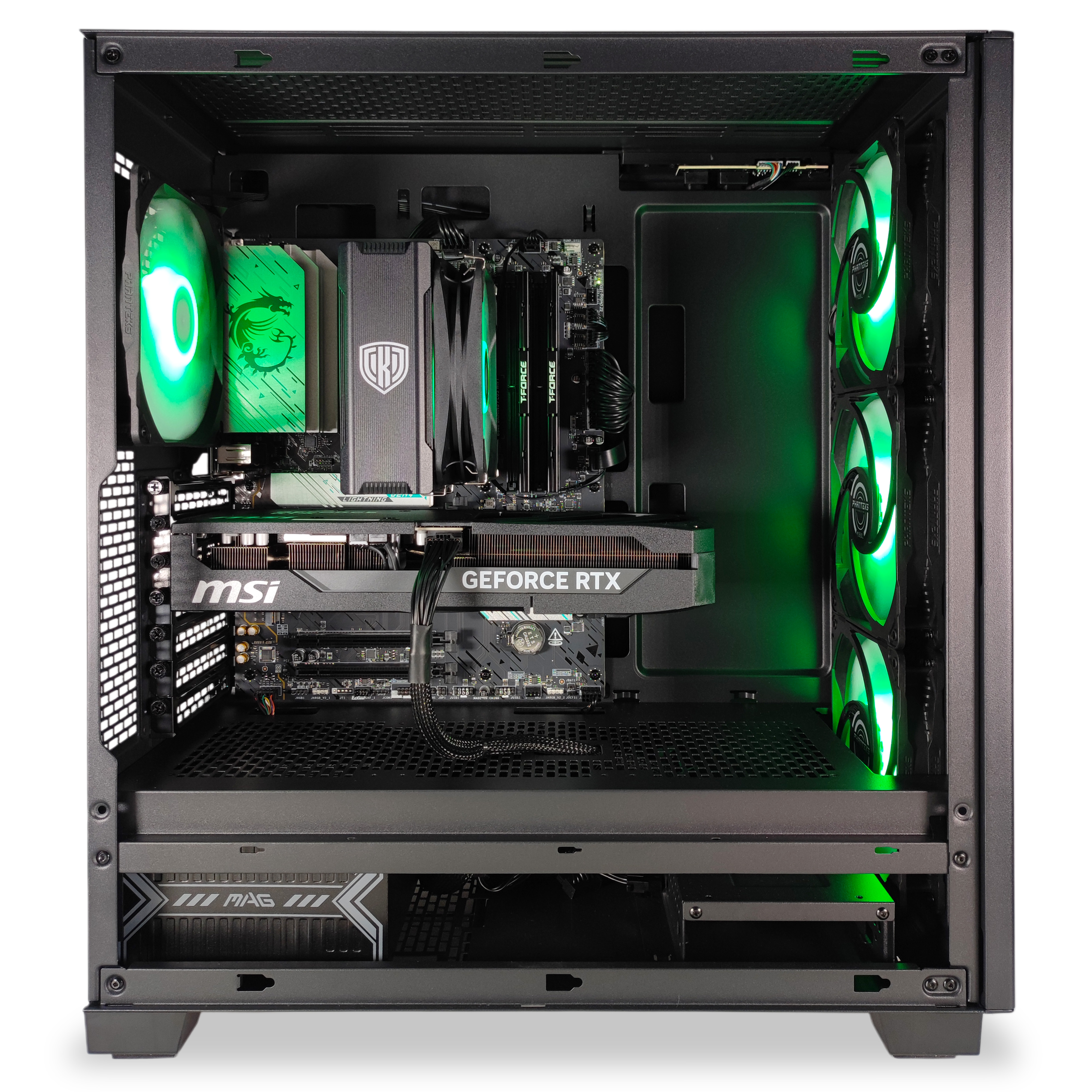 King Mod Systems - Ordenador King Mod Gamer-PC Mach 5G Ryzen 5 7600X3D 32GB DDR5 2TB RTX 5070 Ti WiFi W11