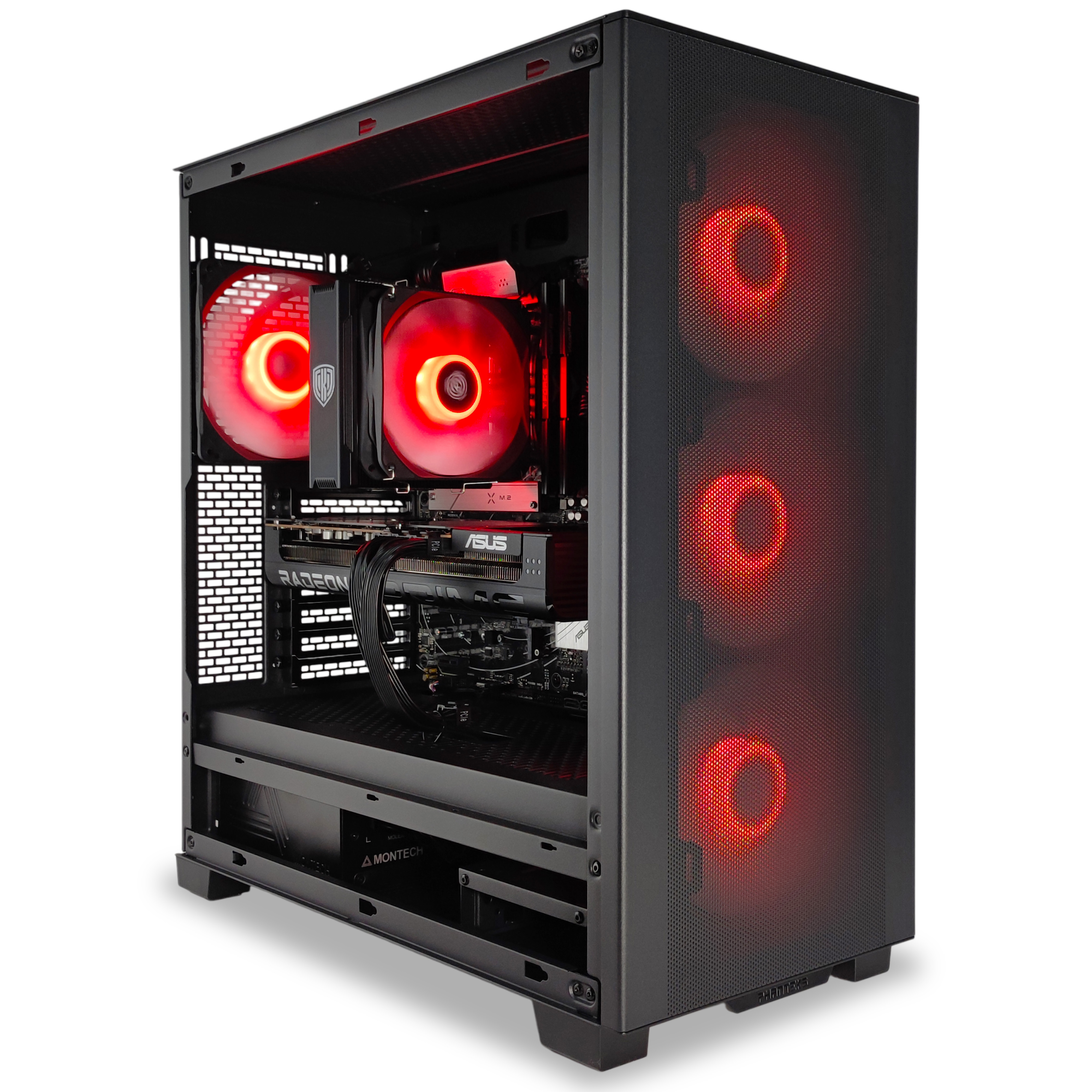 King Mod Systems - Ordenador King Mod Gamer-PC Mach 5R Ryzen 5 7600X3D 32GB DDR5 2TB RX 9070 XT WiFi W11