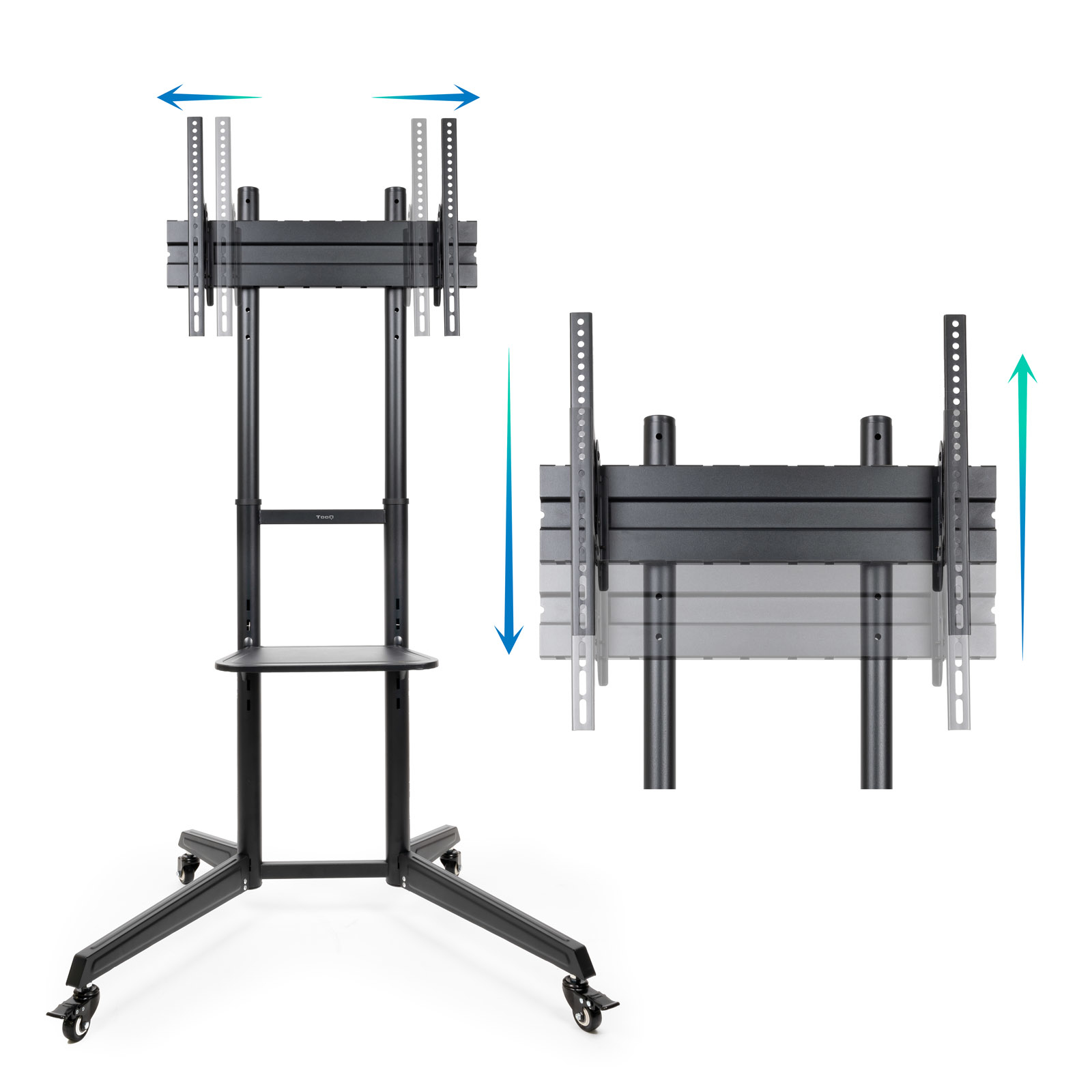 Tooq - Soporte Móvil Tooq RAMSÉS 37" a 70" Max 50Kg Negro