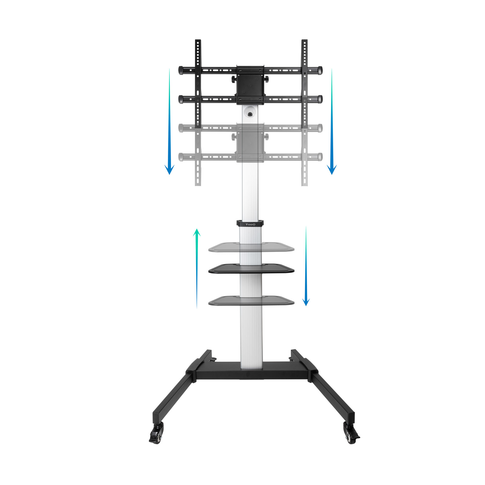 Tooq - Soporte Móvil Tooq HERA 37" a 86" Max 50Kg Aluminio