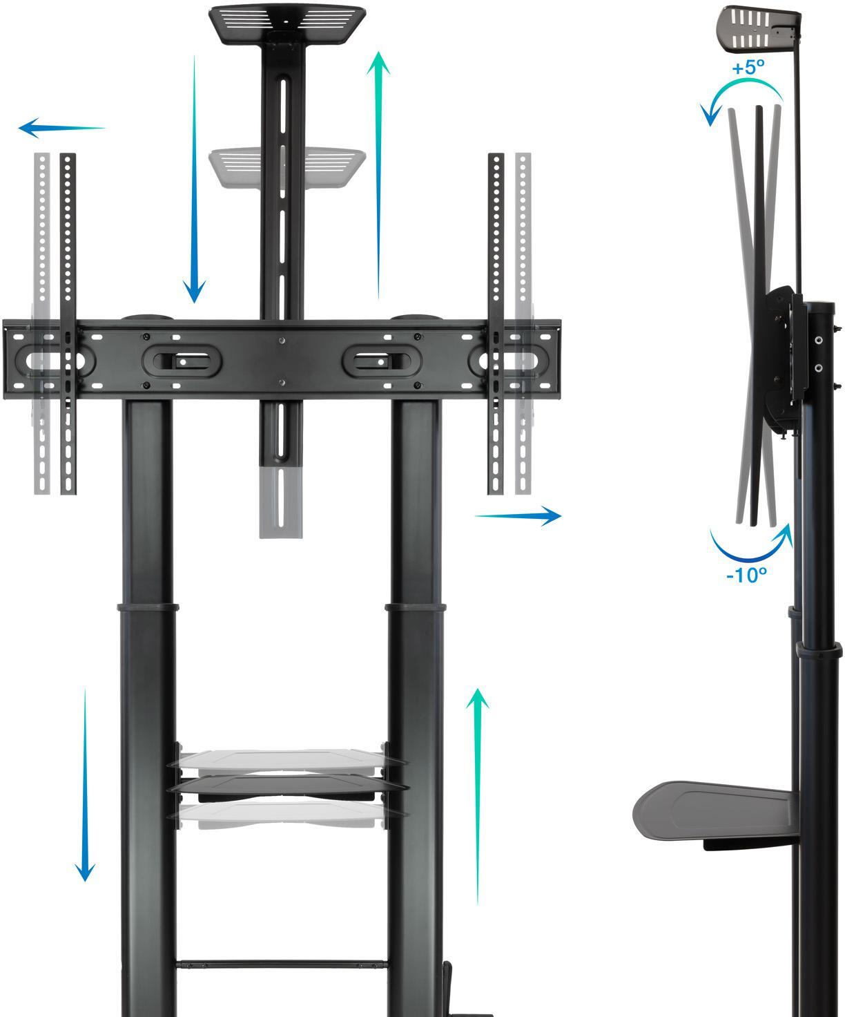 Tooq - Soporte Móvel Tooq ARES 60" a 100" Máx. 100Kg Negro