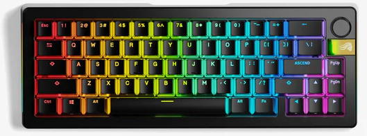 Teclado Mecânico Glorious GMMK 3 Pro 65% Wireless  Preto - Fox Switch (US)