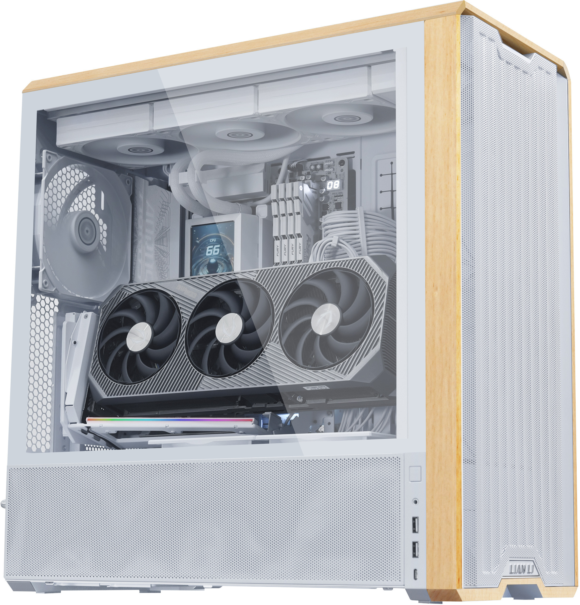 Lian Li - Soporte Vertical Lian Li V3 PCI-E 5.0 Blanco