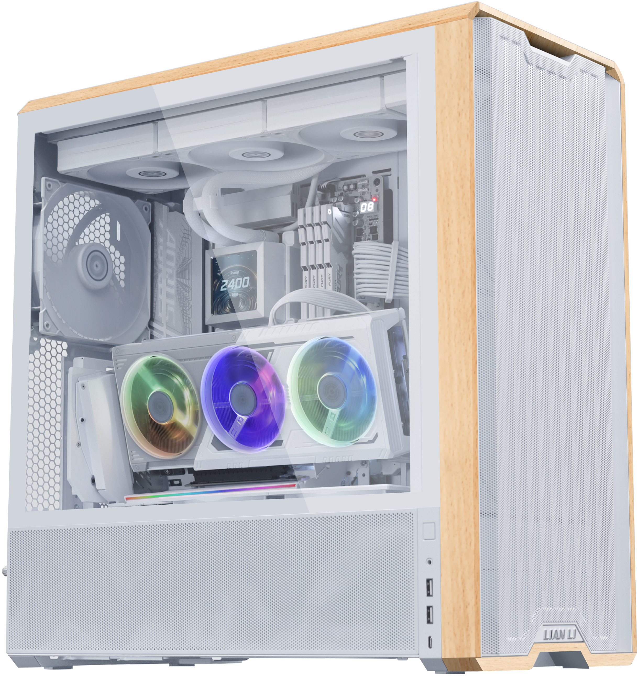 Lian Li - Soporte Vertical Lian Li V3 PCI-E 5.0 Blanco