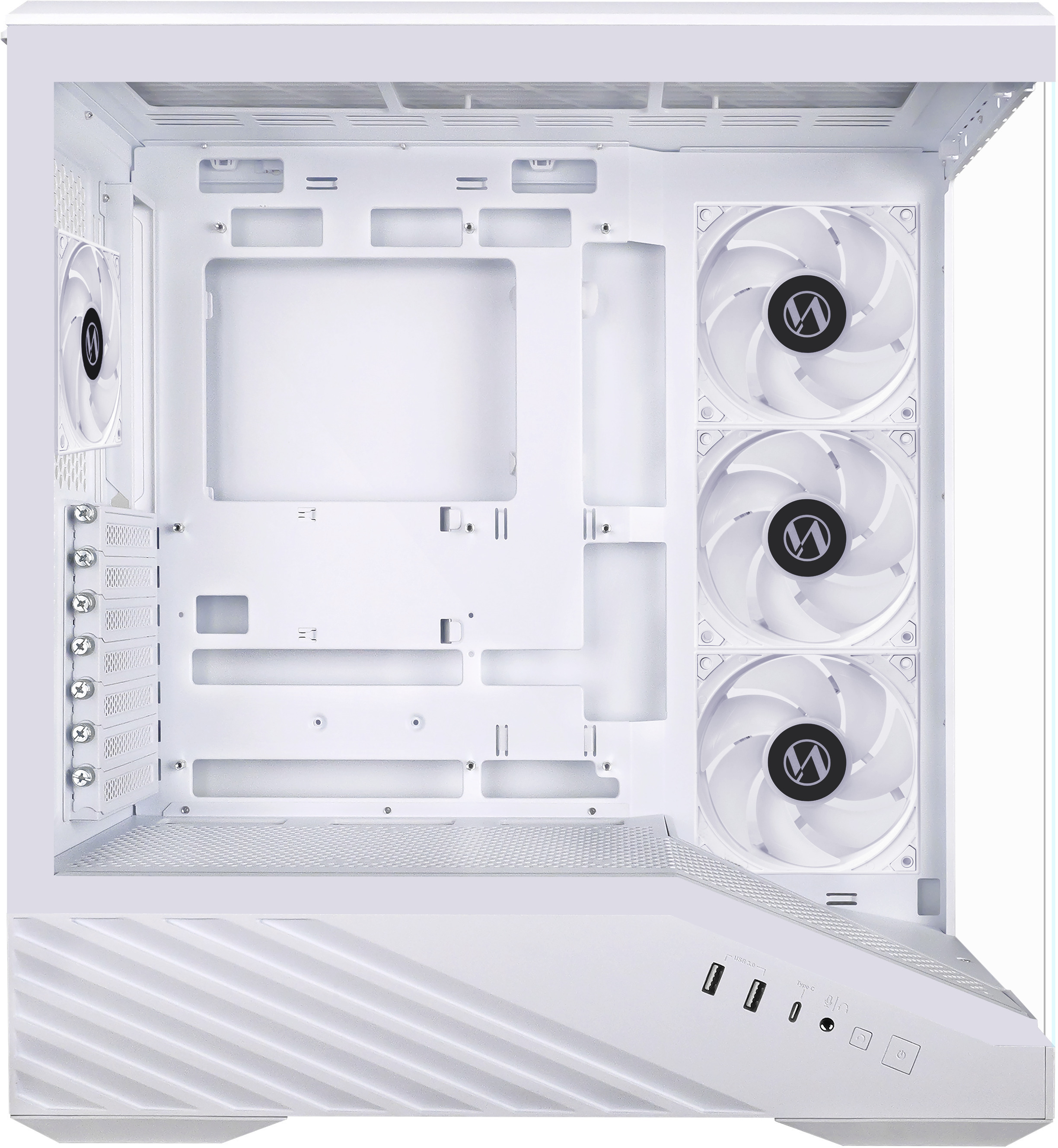 Lian Li - Caja ATX Lian Li Vector V100 Blanca Vidrio Templado