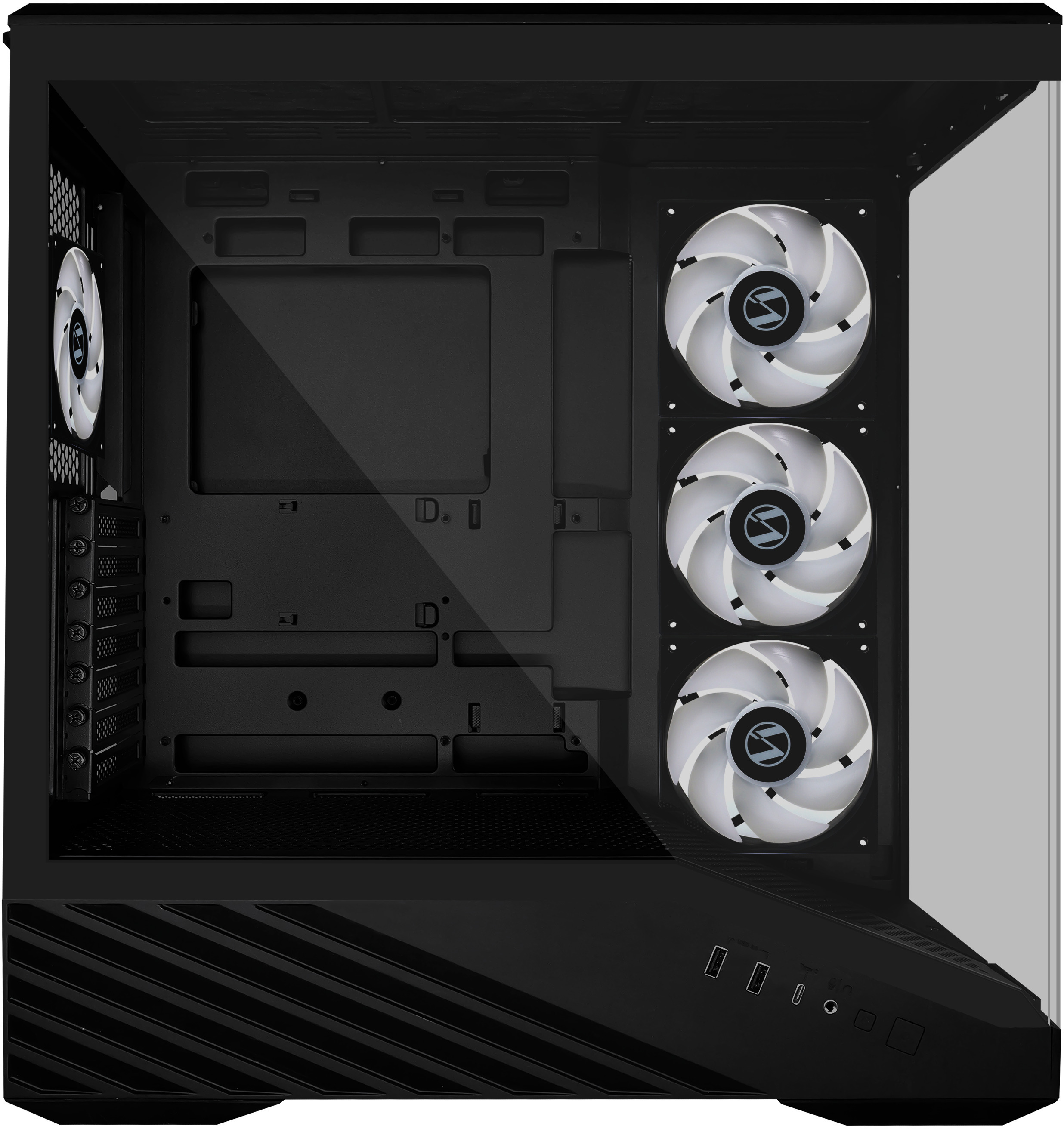 Lian Li - Caja ATX Lian Li Vector V100 Negro Vidrio Templado
