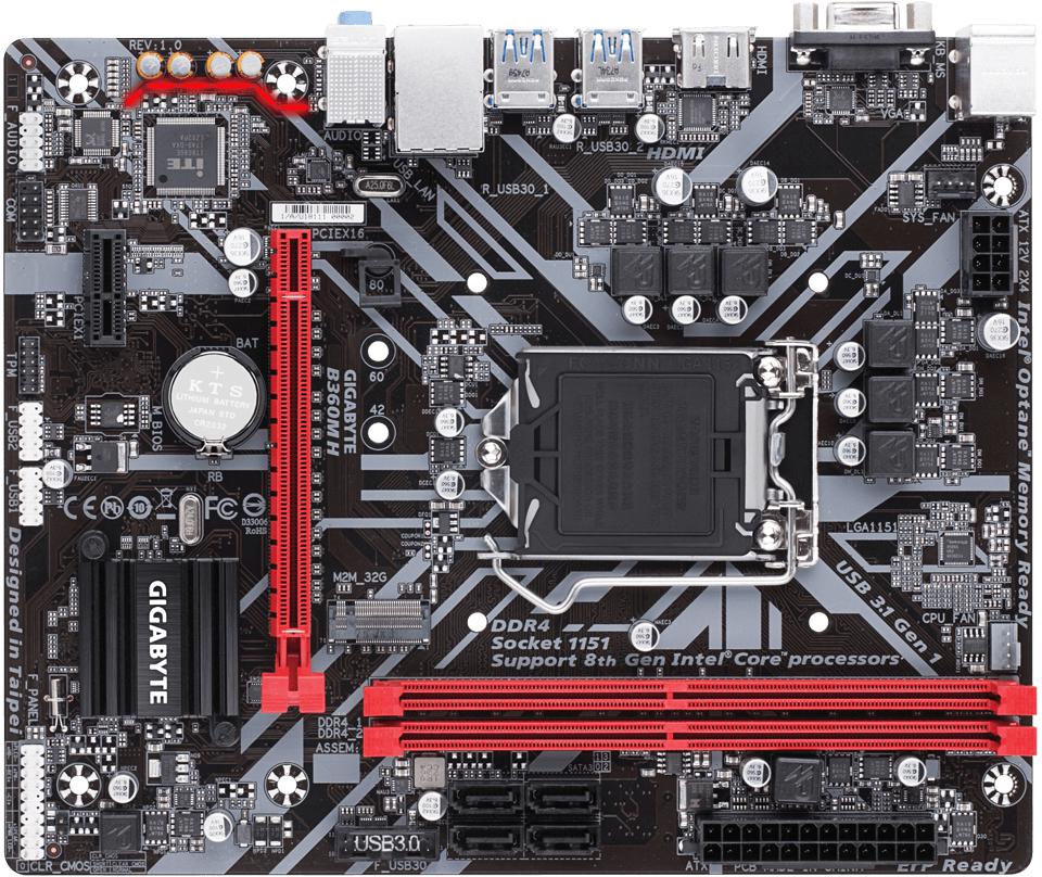Gigabyte - ** B Grade ** Placa Base Gigabyte B360M H