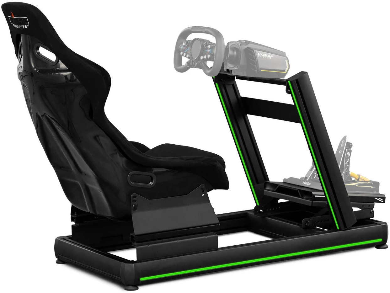  - Bundle Nitro Concepts Cockpit E-Racer / Assento R300 Nitro Concepts / Kit Leds