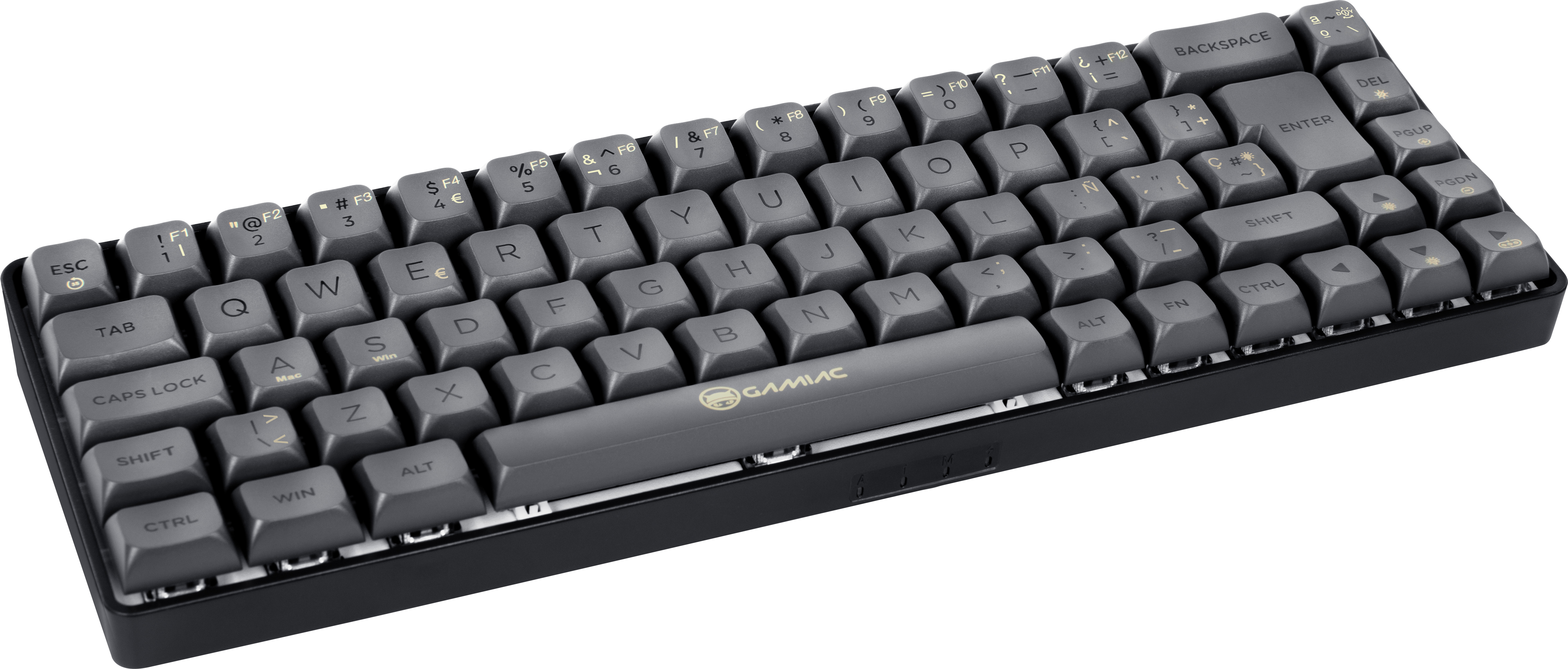 GAMIAC - Teclado GAMIAC TKL69G SF, Kailh Blue, Negro/Grís - Mecánico (ES)