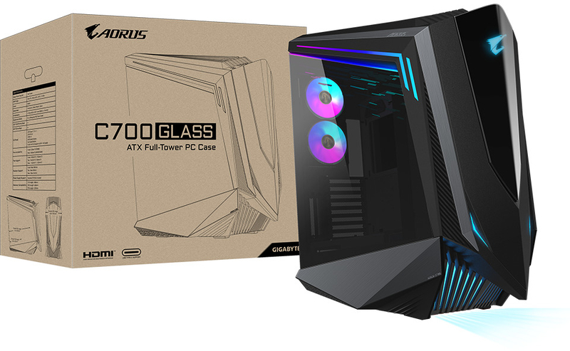 Gigabyte - Torre ATX Gigabyte Aorus C700 Glass RGB Negro Cristal Templado