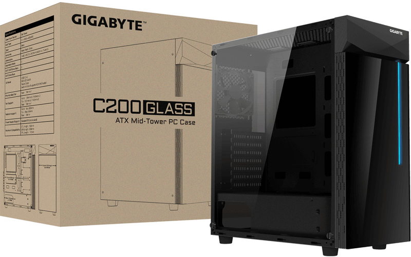 Gigabyte - Torre ATX Gigabyte C200 RGB USB 3.0 Negro Cristal Templado