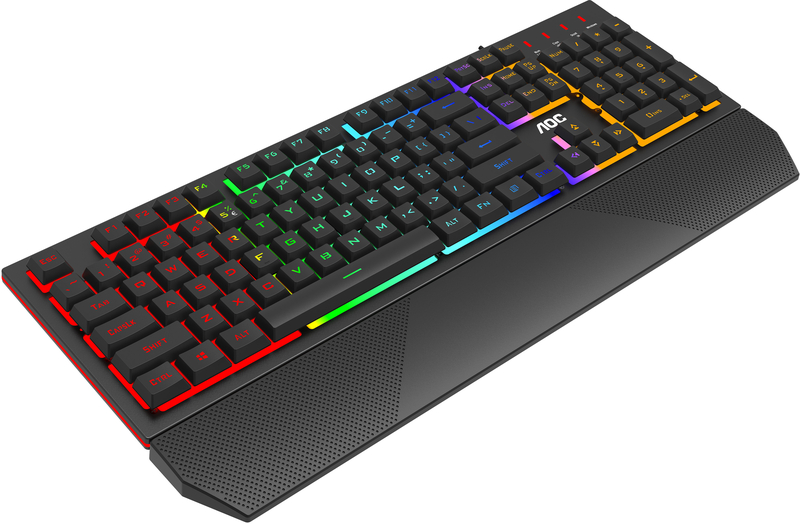 AOC - Teclado AOC GK200 RGB Membrana Iluminado (US)