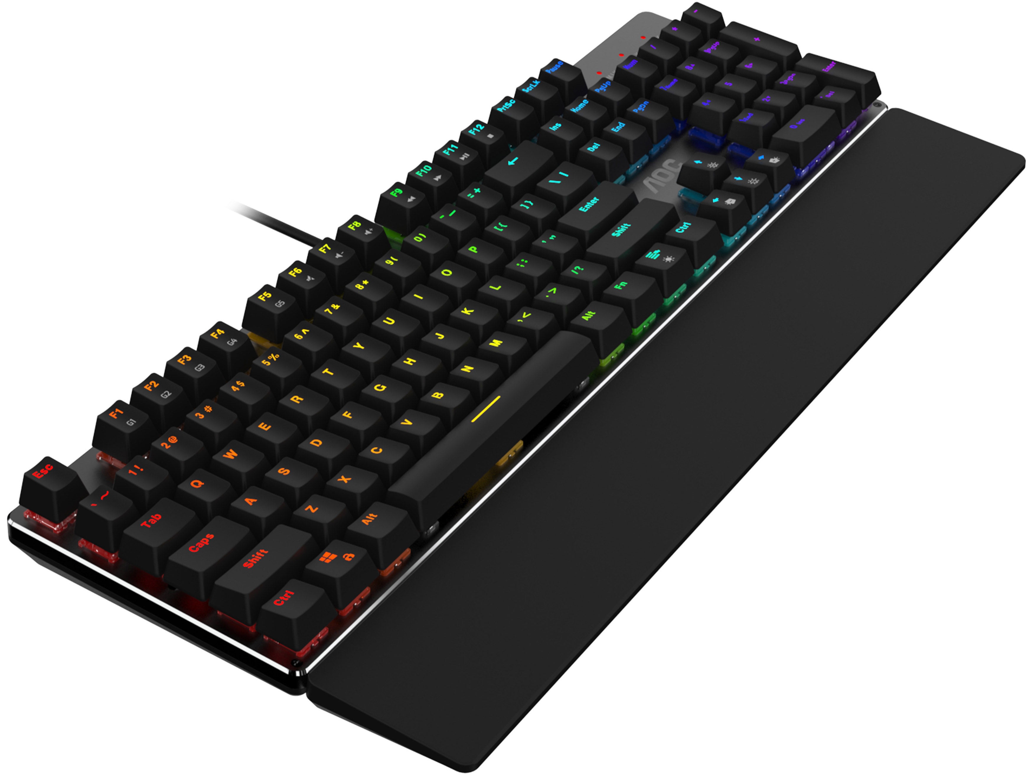 AOC - Teclado AOC GK500 RGB Mecânico (PT) Switch Red