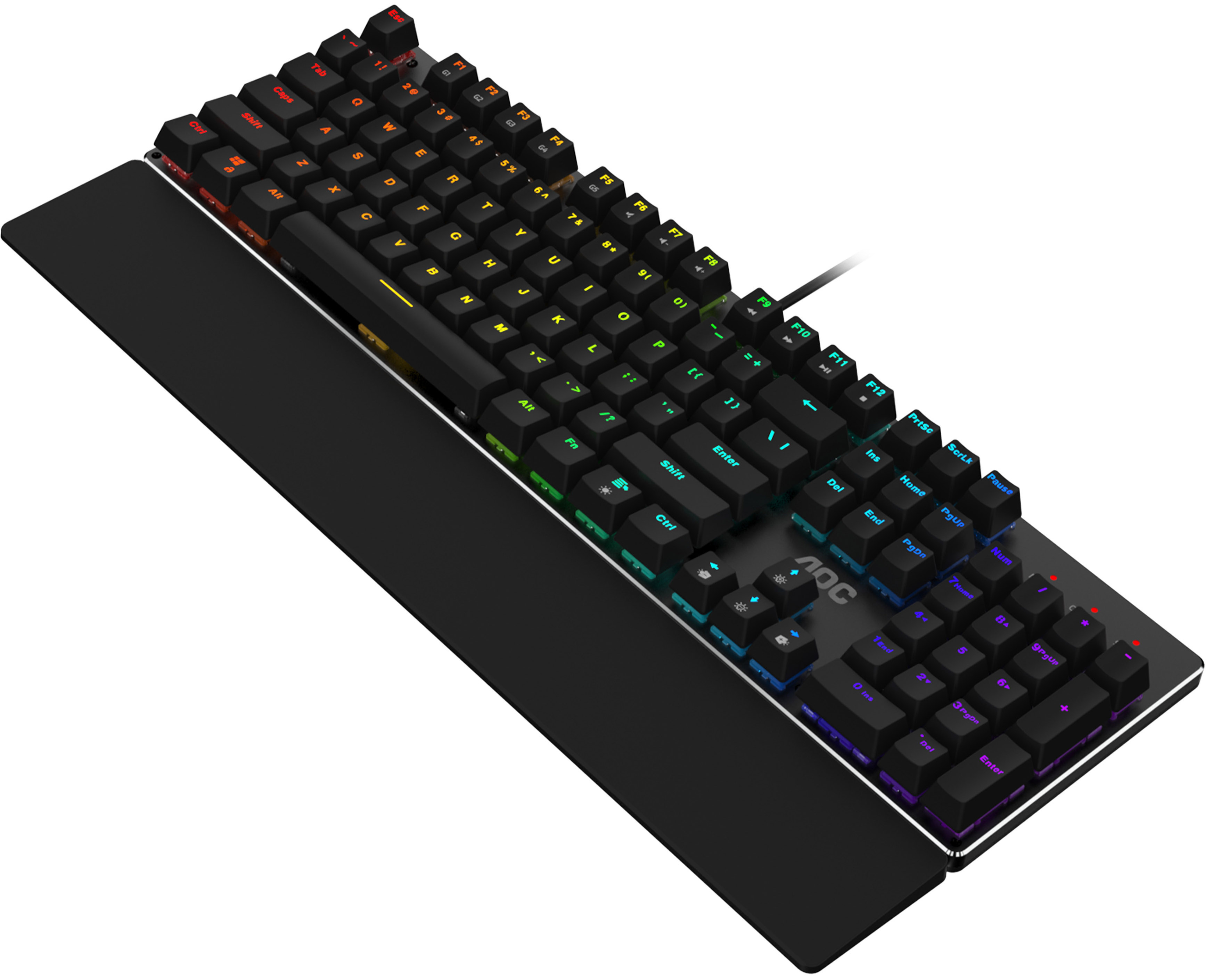 AOC - Teclado AOC GK500 RGB Mecânico (PT) Switch Red