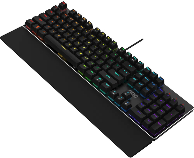 AOC - Teclado AOC GK500 RGB Mecânico Iluminado - Switch Red Outem