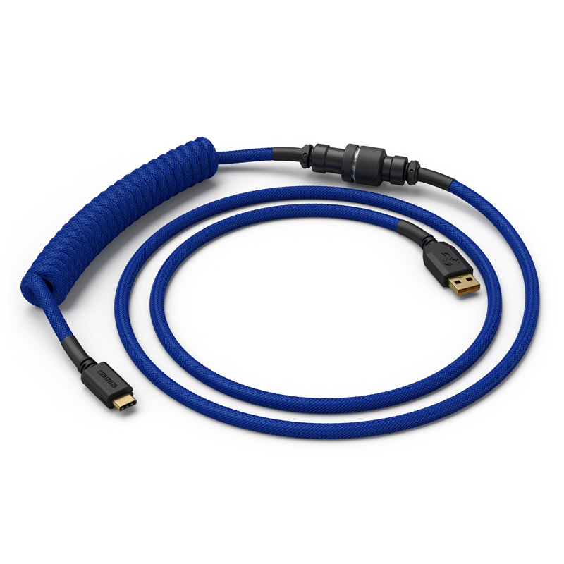 Glorious - Cable Coiled Glorious USB-C para USB-A , 1,37m - Cobalt