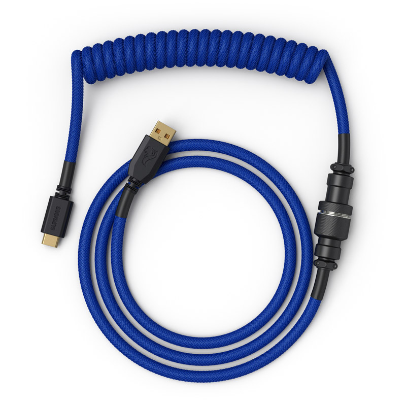 Glorious - Cable Coiled Glorious USB-C para USB-A , 1,37m - Cobalt