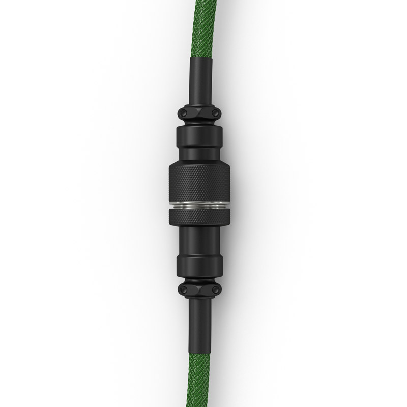 Glorious - Cable Coiled Glorious USB-C para USB-A , 1,37m - Forest Green