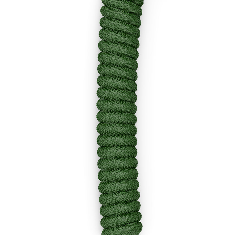 Glorious - Cable Coiled Glorious USB-C para USB-A , 1,37m - Forest Green