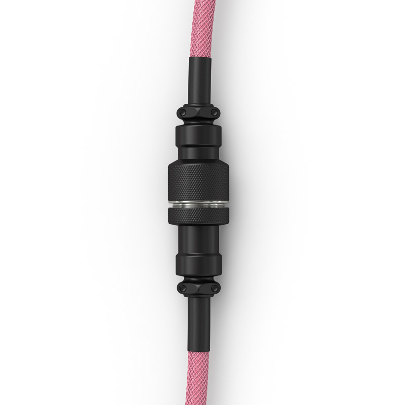 Glorious - Cable Coiled Glorious USB-C para USB-A , 1,37m - Prism Pink