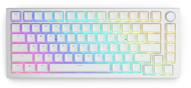 Glorious - Juego de 145 Teclas Glorious PBT Aura V2, Blanco (US ANSI)