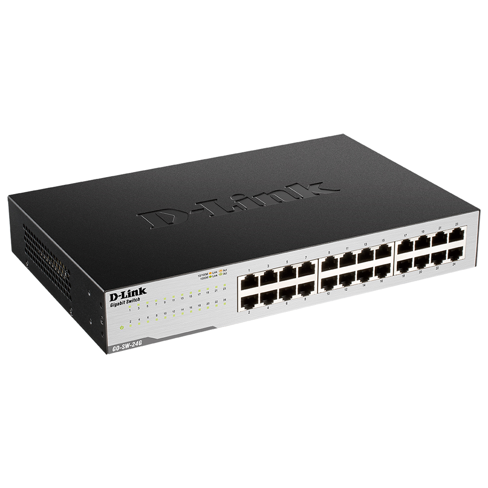 D-Link - Switch D-Link GO-SW-24G 24 Portas Gigabit