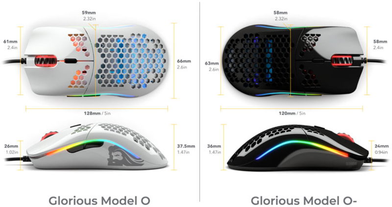 Glorious - Rato Gaming Glorious Model O- Preto