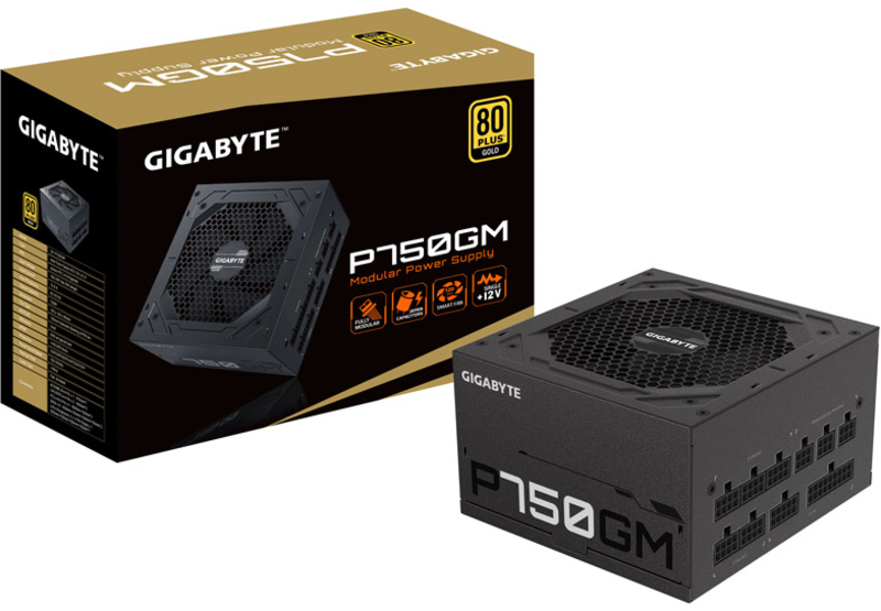 Gigabyte - Fuente de Alimentación Gigabyte GP-P750GM 750W 80+ Gold Modular