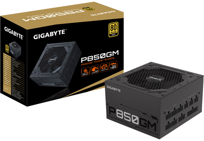 Gigabyte - Fuente Alimentación Gigabyte GP-P850GM 850W 80+ Gold Modular