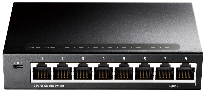 Switch Cudy GS108 8 Portas Gigabit UnManaged Metal