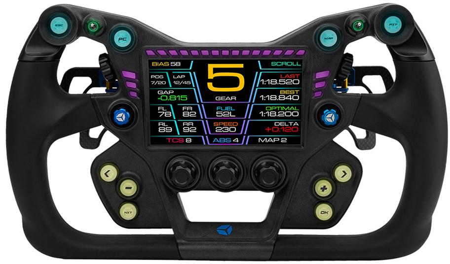 Cube Controls - Volante Cube Controls GTX2 Grip (30cm) - Negro / Azul