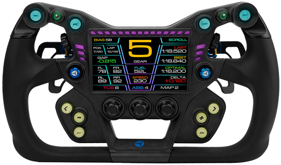 Volante Cube Controls GTX2 Grip (32cm) - Negro / Azul