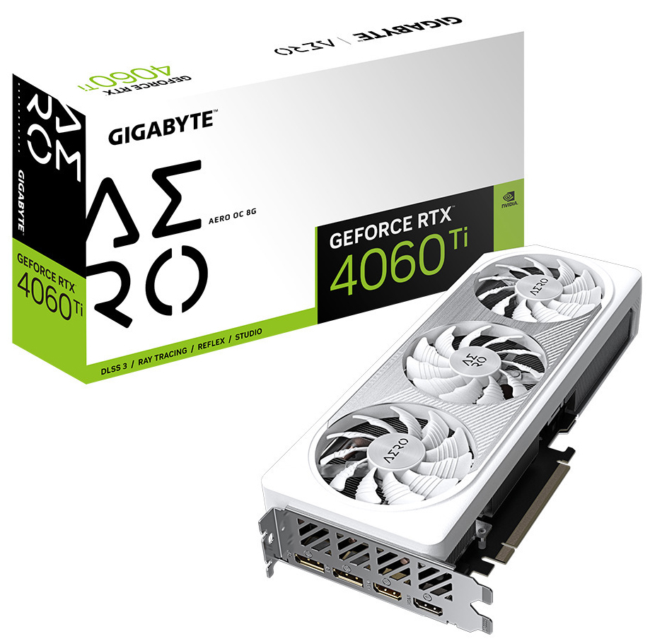 Tarjeta Gigabyte GeForce® RTX 4060 Ti Aero OC 8GB GD6 DLSS3