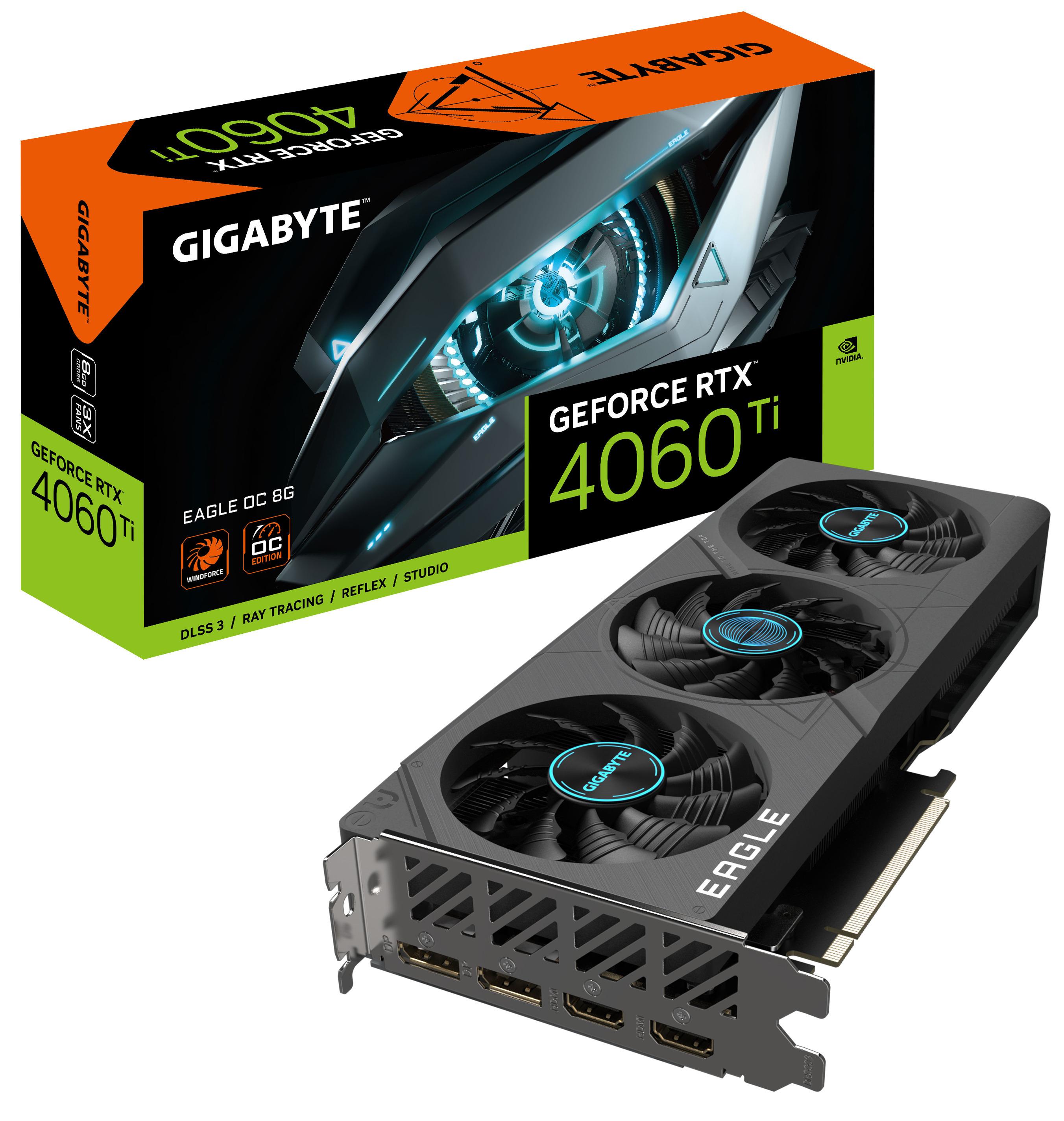 Tarjeta Gráfica Gigabyte GeForce® RTX 4060 Ti Eagle OC 8GB GD6 DLSS3